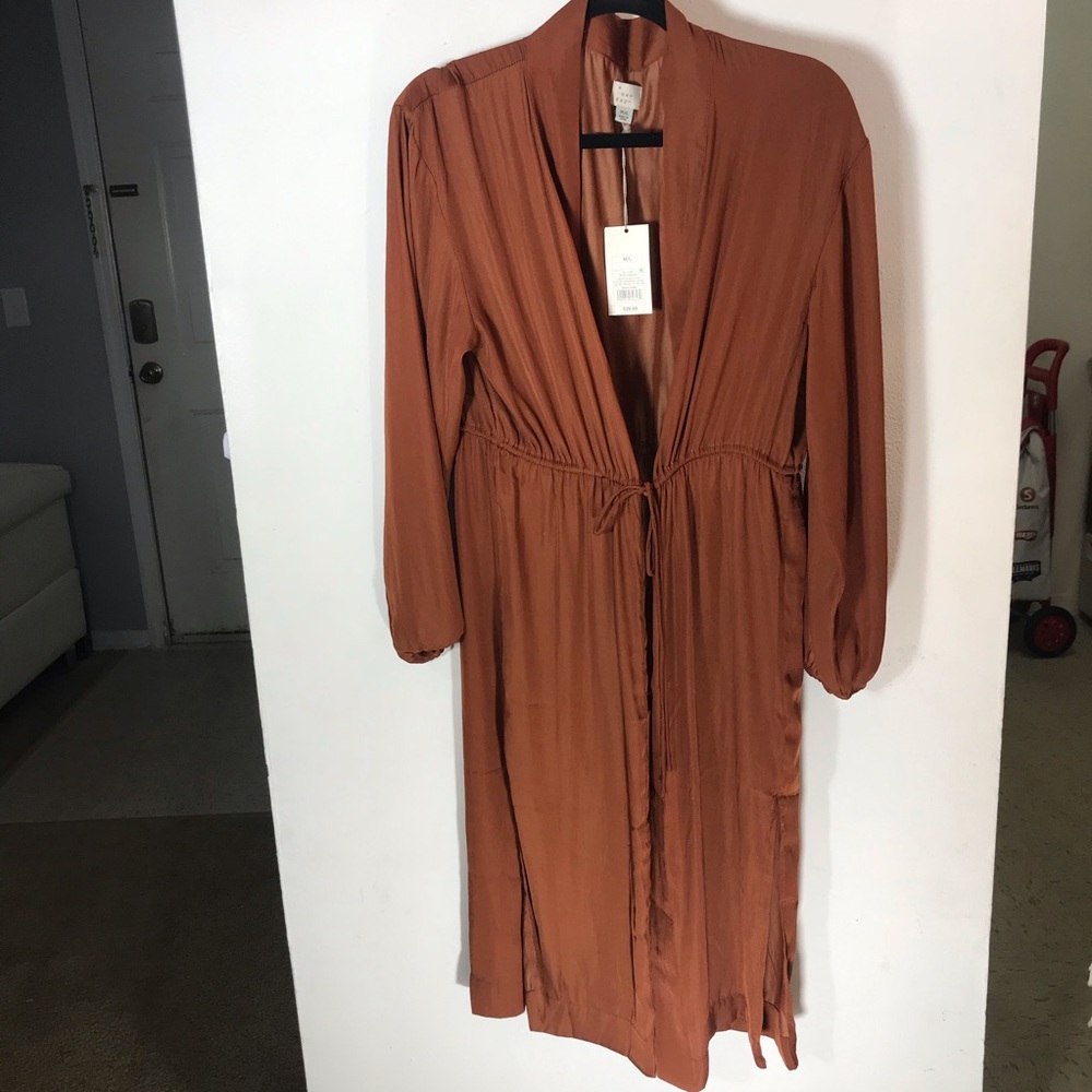 Burnt Orange Kimono Mid Sleeve M/L
